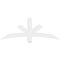Ekena Millwork Alberta Architectural Grade PVC Gable Bracket, 60"W x 22 1/2"H x 4"D x 4"F, 9/12 Pitch GBP060X23X0404ALB00 - alternate 2